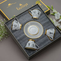 4 Tea Cup Saucer Set