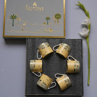 6 Mini Tea Mugs Set