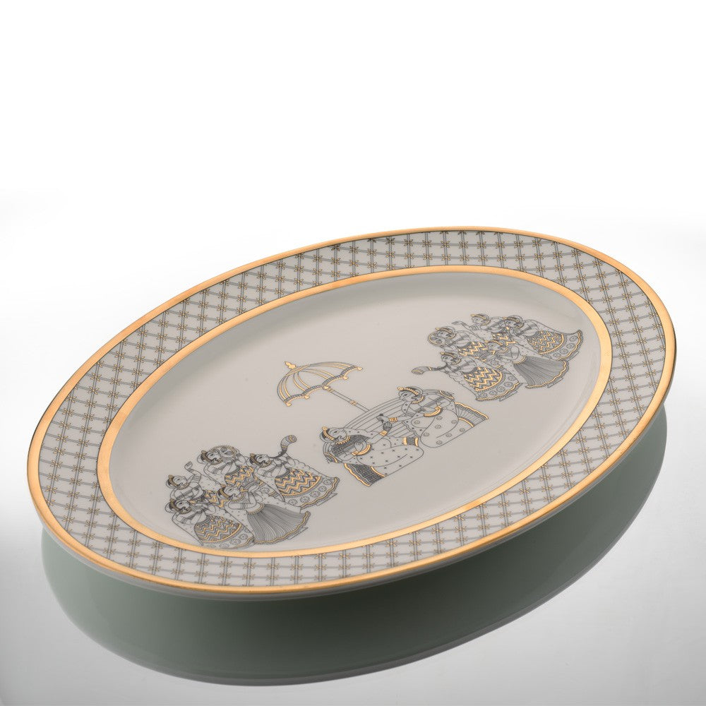 Byah | Buy Premium Oval Platter Online - Kaunteya