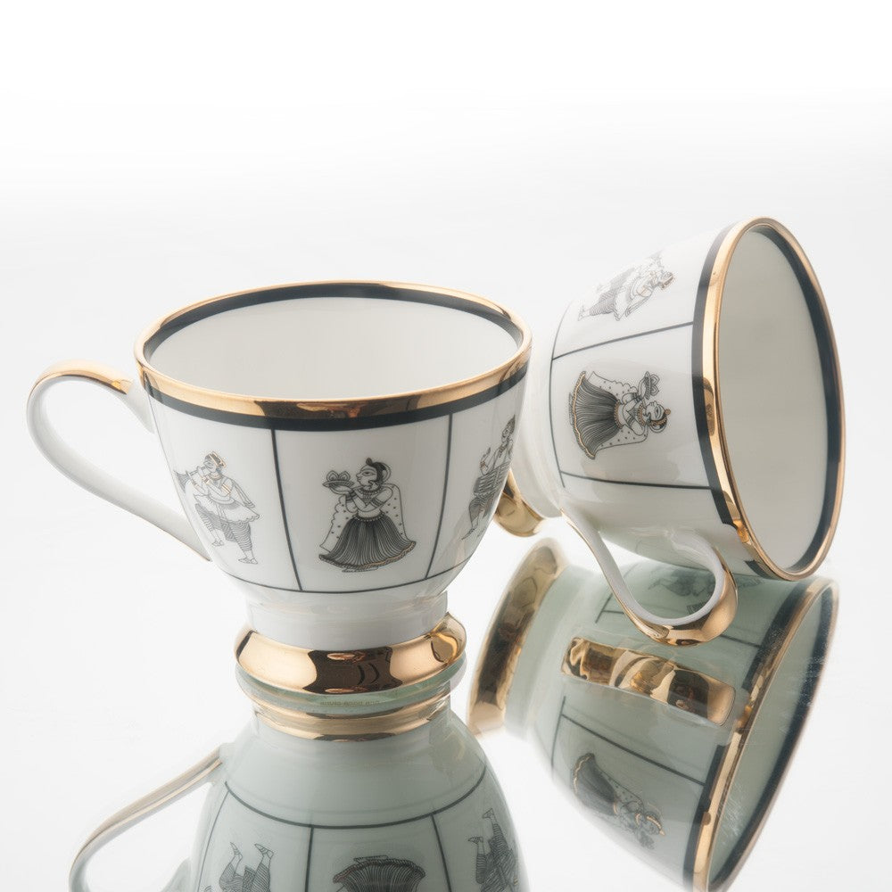 Tea Cup Saucer (Set Of 2) - Kaunteya