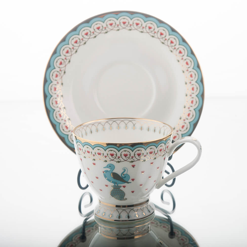 Tea Cup Saucer (Set Of 2)  - Kaunteya